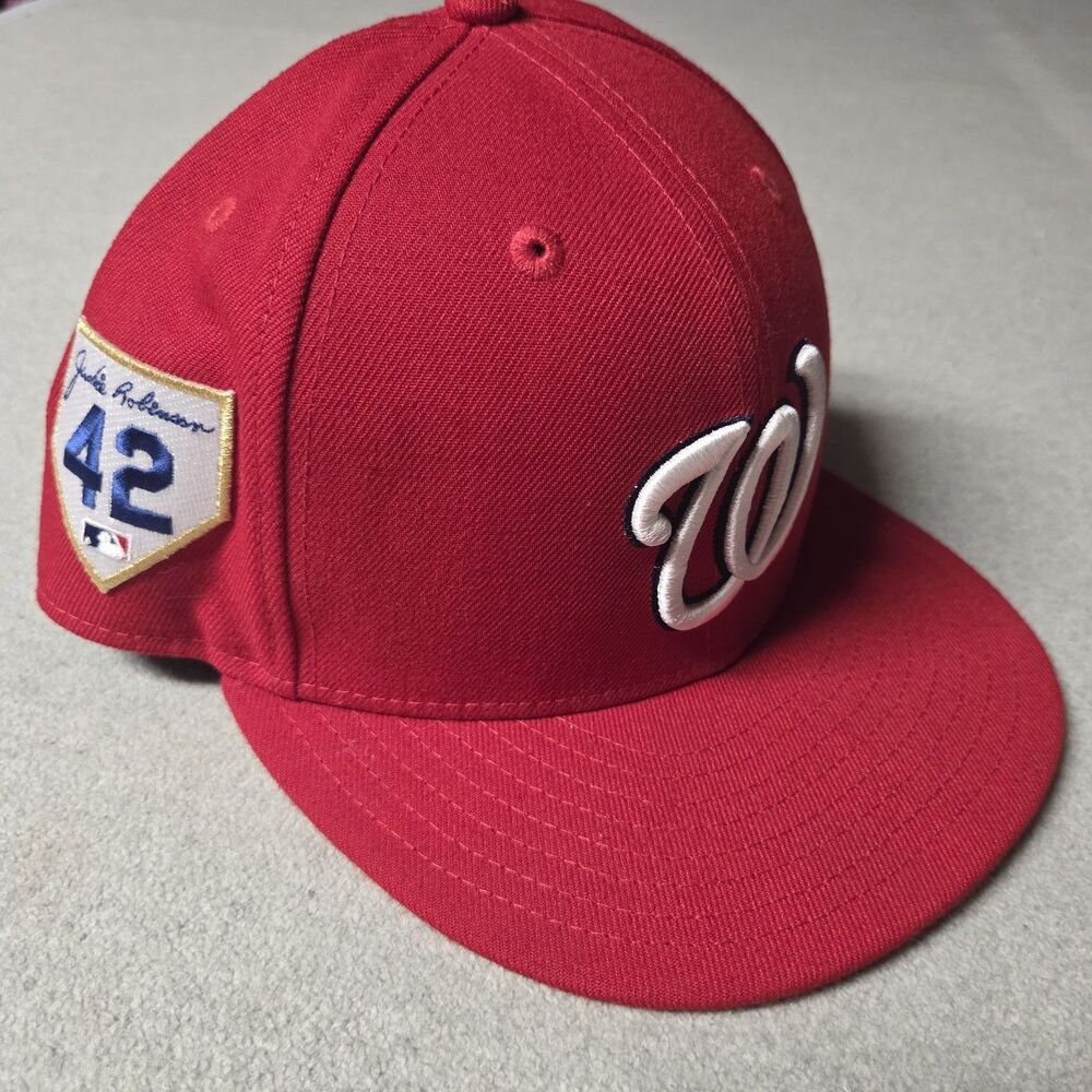 Washington Nationals New Era Baseball Hat 2017 Jackie Robinson 42 Patch MLB